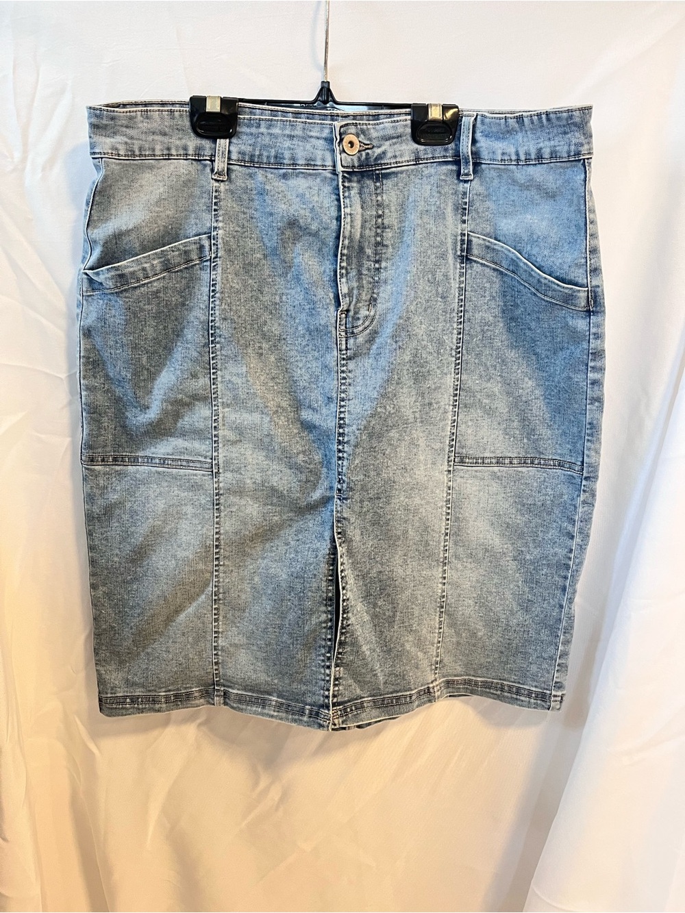 Weekenders Light Blue Denim Pencil Skirt